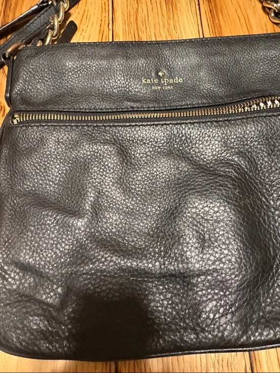 kate spade Black Pebbled Leather Crossbody - Picture 3 of 12